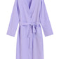 Women's Lightweight Cotton Robe Ladies Knee Length Bathrobe - Latuza