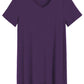 Women's Bamboo Viscose Loungewear Short Sleeves Tunic T-Shirt - Latuza