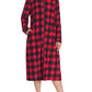 Women's Fleece Zipper Robe Long Sleeves Bathrobe with Pockets - Latuza