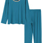 Women's Long Sleeves Bamboo Pajama Set - Latuza