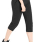 Women's Cotton Joggers Knit Capri Pants with Pockets - Latuza