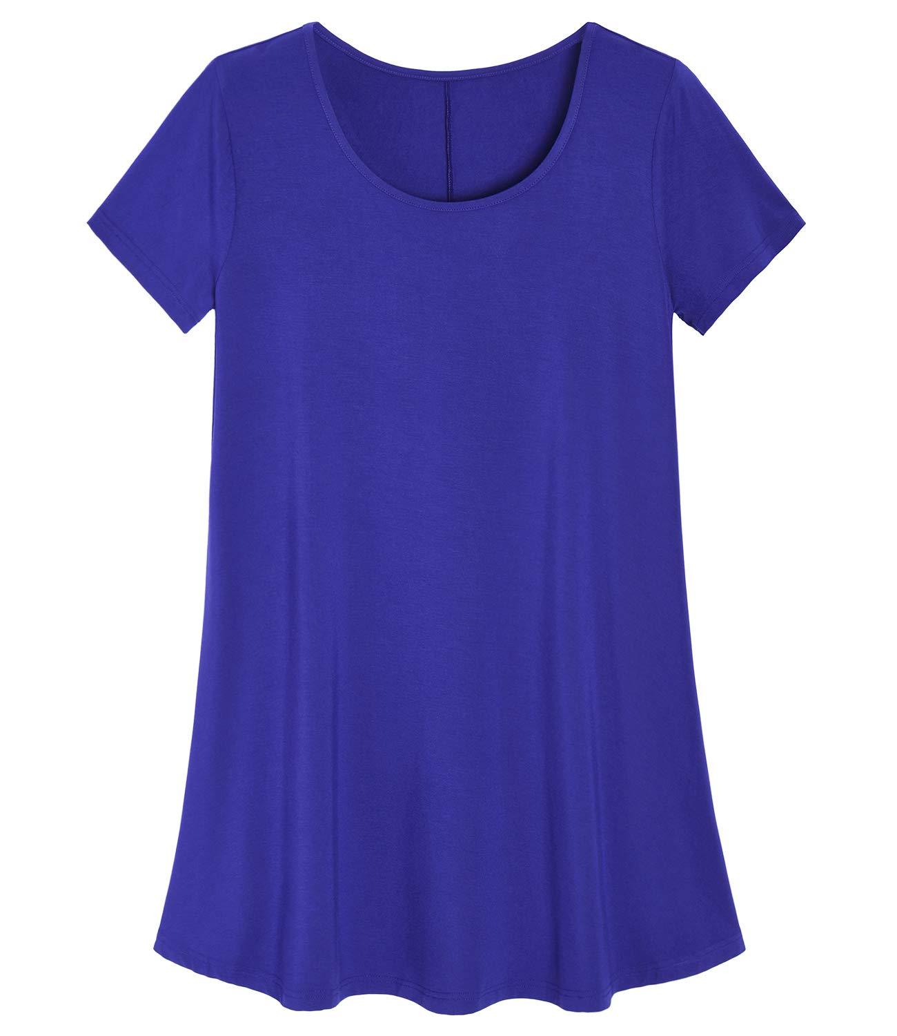 Women's Tunic Shirt Swing Tunic Top - Latuza