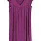 Women's Bamboo Viscose Pleated Nightgown with Cap Sleeves - Latuza