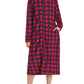 Women's Fleece Zipper Robe Long Sleeves Bathrobe with Pockets - Latuza