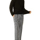 Men's Long Sleeves Top Fleece Plaid Pants Pajama Set - Latuza