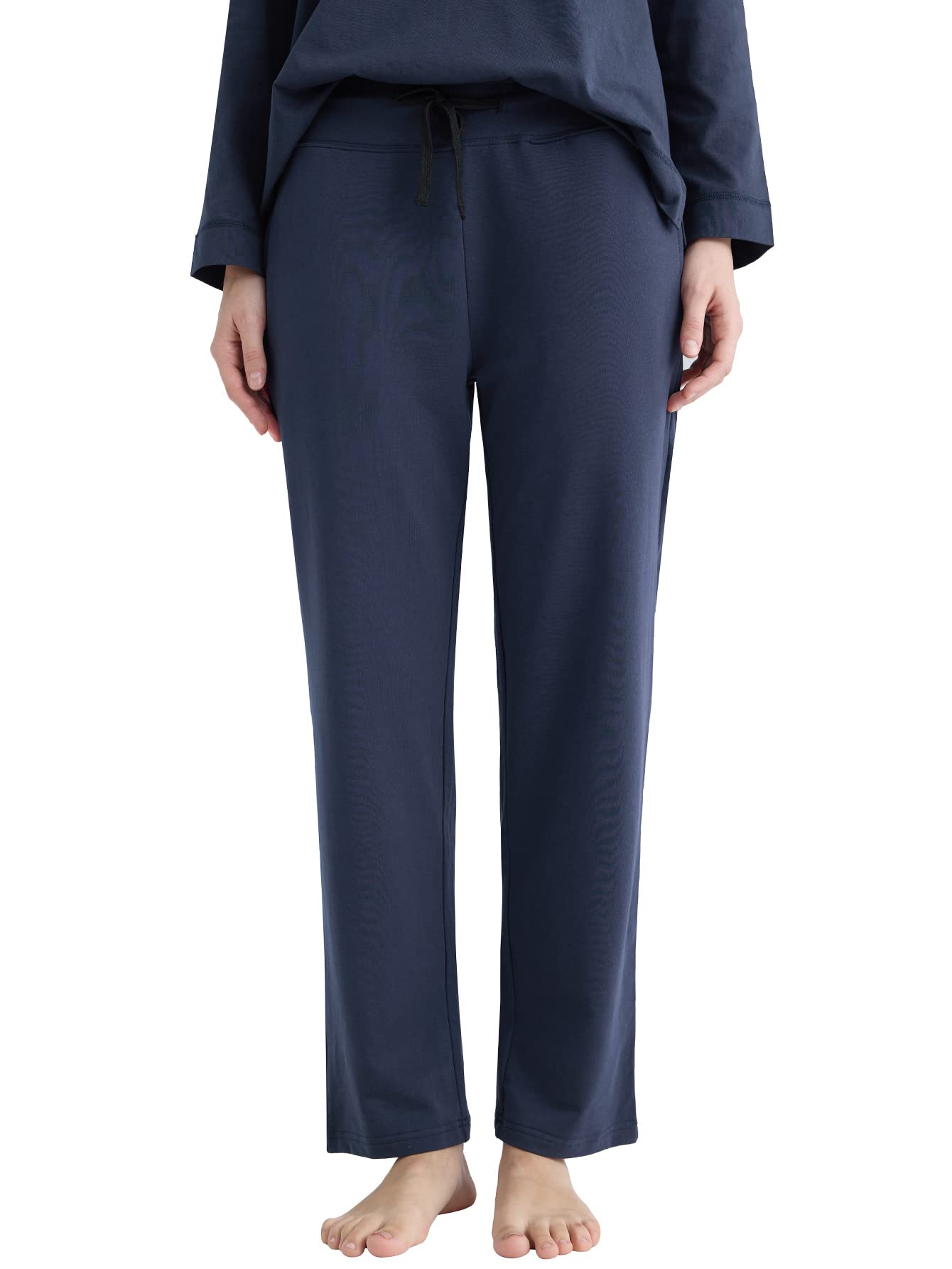 Women's Petite Cotton Lounge Pants with Pockets - Latuza