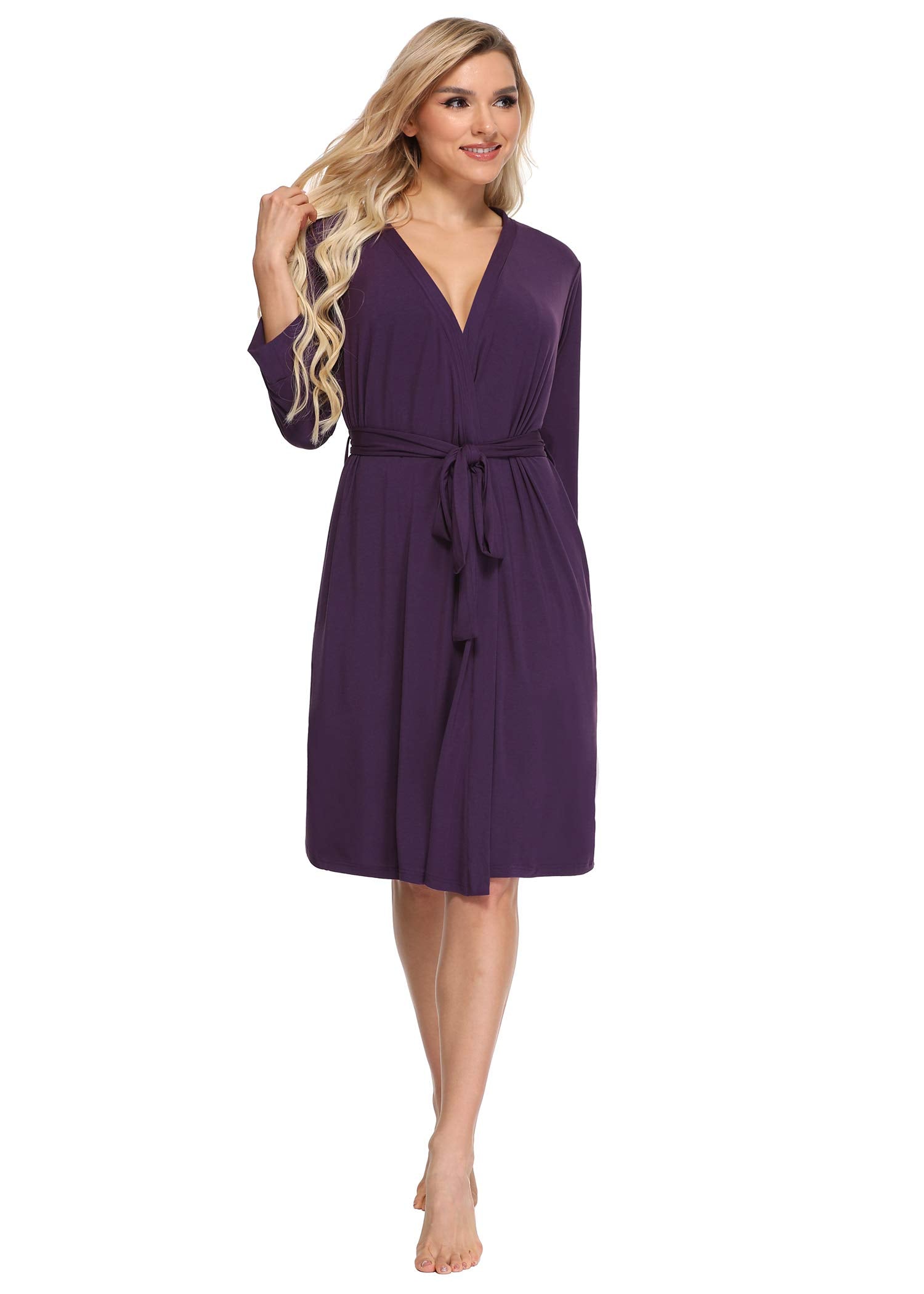 Women's Bamboo Viscose Nursing Nightgown and Robe Set – Latuza