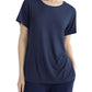 Women's Bamboo Viscose Pajama Top Crew Neck Sleep T-Shirt - Latuza