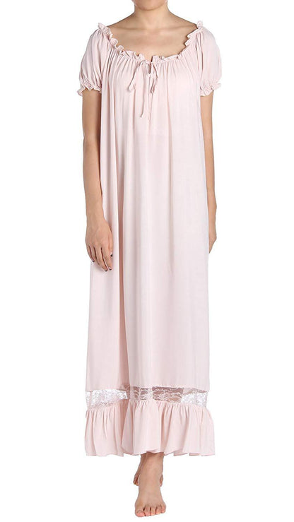 Women's Sleepwear Off The Shoulder Victorian Nightgown - Latuza