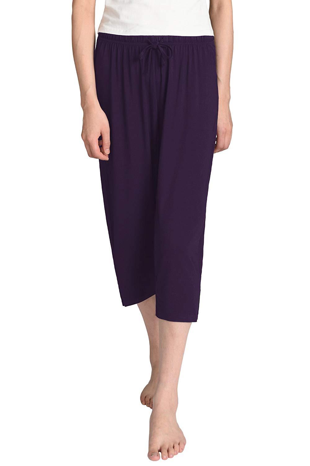 Women's Knit Bamboo Viscose Capri Pants – Latuza