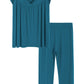 Women's Bamboo Viscose Cap Sleeves Top and Pants Lounge Pajamas Set - Latuza