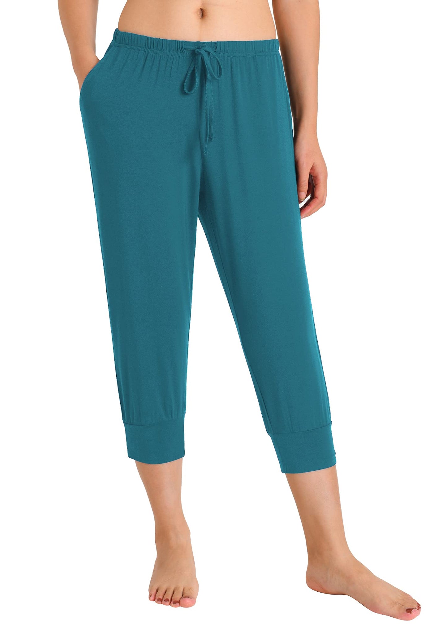 Women's Bamboo Viscose Jogger Capri Pajama Lounge Pants – Latuza