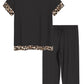 Women's Bamboo Viscose Capri Lounge Pajama Set - Latuza