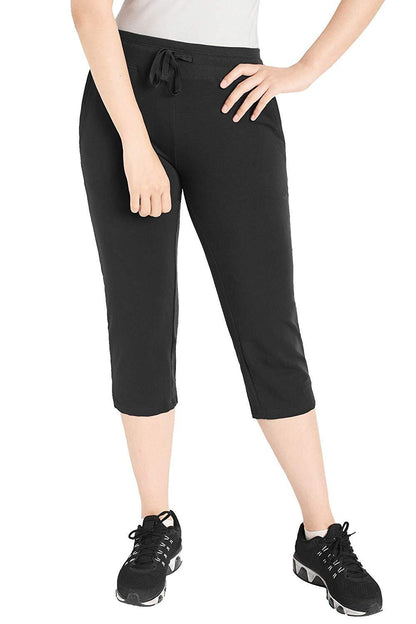 Women's Cotton Joggers Knit Capri Pants with Pockets – Latuza