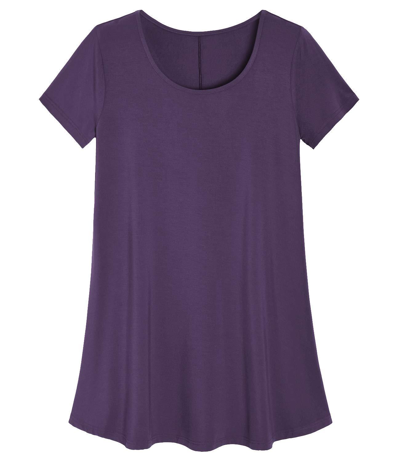 Leebee Plus Size Tops For Women Aazon.co: LEEBE Woen And Plus Size Short Sleeve Print Top II (Sall... Umgee Clothing