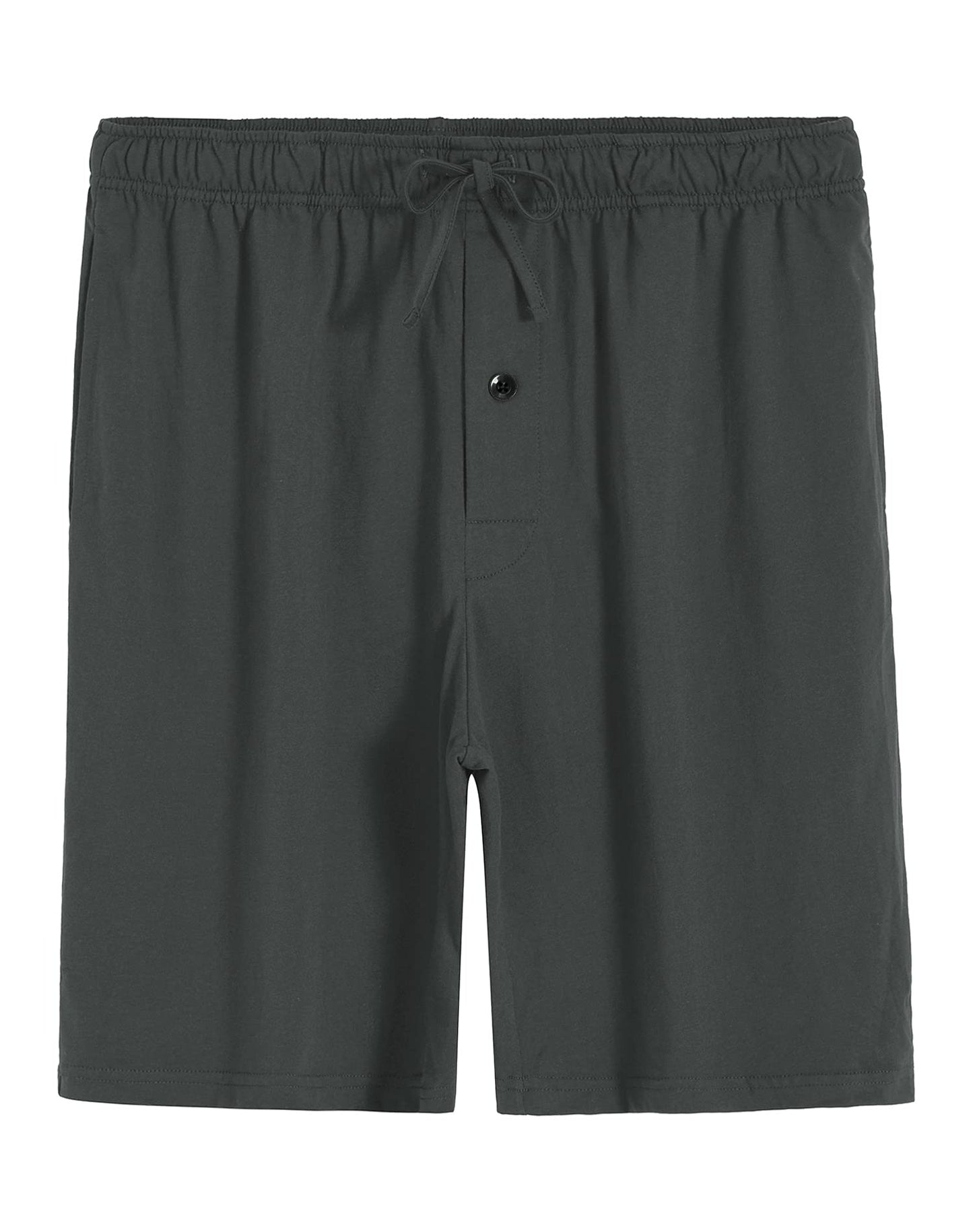 Men's Cotton Pajama Bottoms Soft Lounge Shorts with Pockets - Latuza