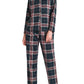 Women's Petite Flannel Pajama Set Soft Cotton Button Up PJs Set - Latuza