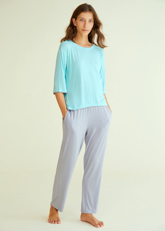 GAESHOW Silk Pajamas for Women Long Sleeve Maldives