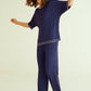 Women's 3/4 Sleeve Scoop Neck Bamboo Pajama Set - Latuza