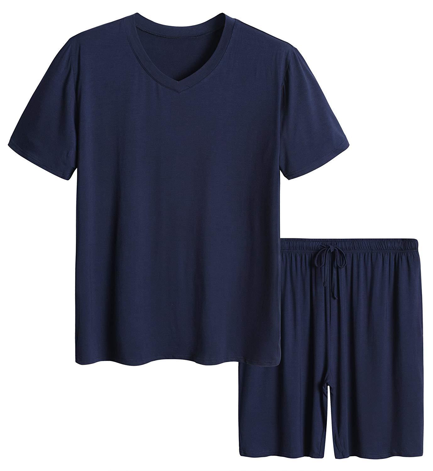 Men’s Short Sleeves and Shorts Pajama Set - Latuza