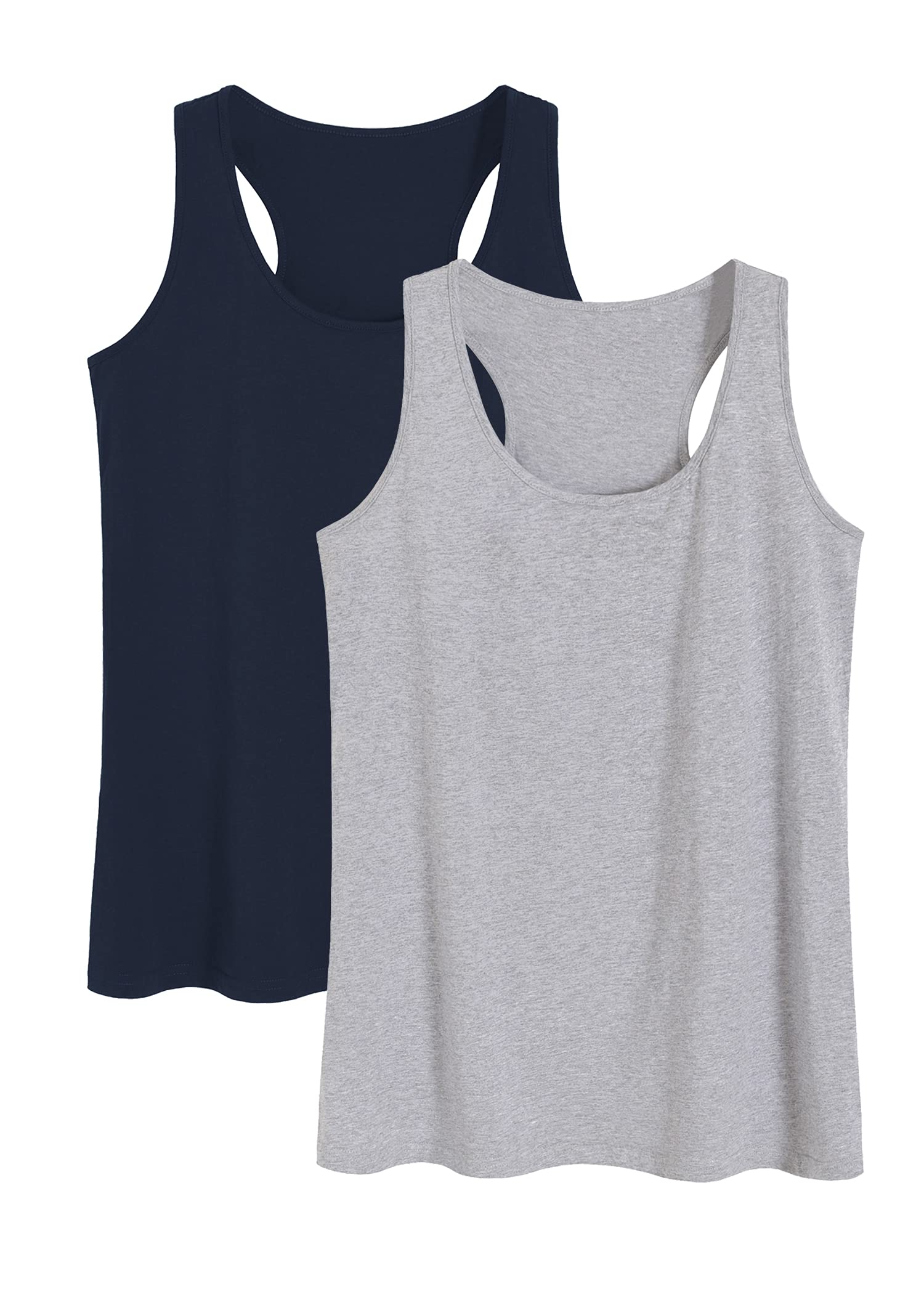 Women's Cotton Racerback Sleep Tank Top Sleeveless Lounge Top – Latuza