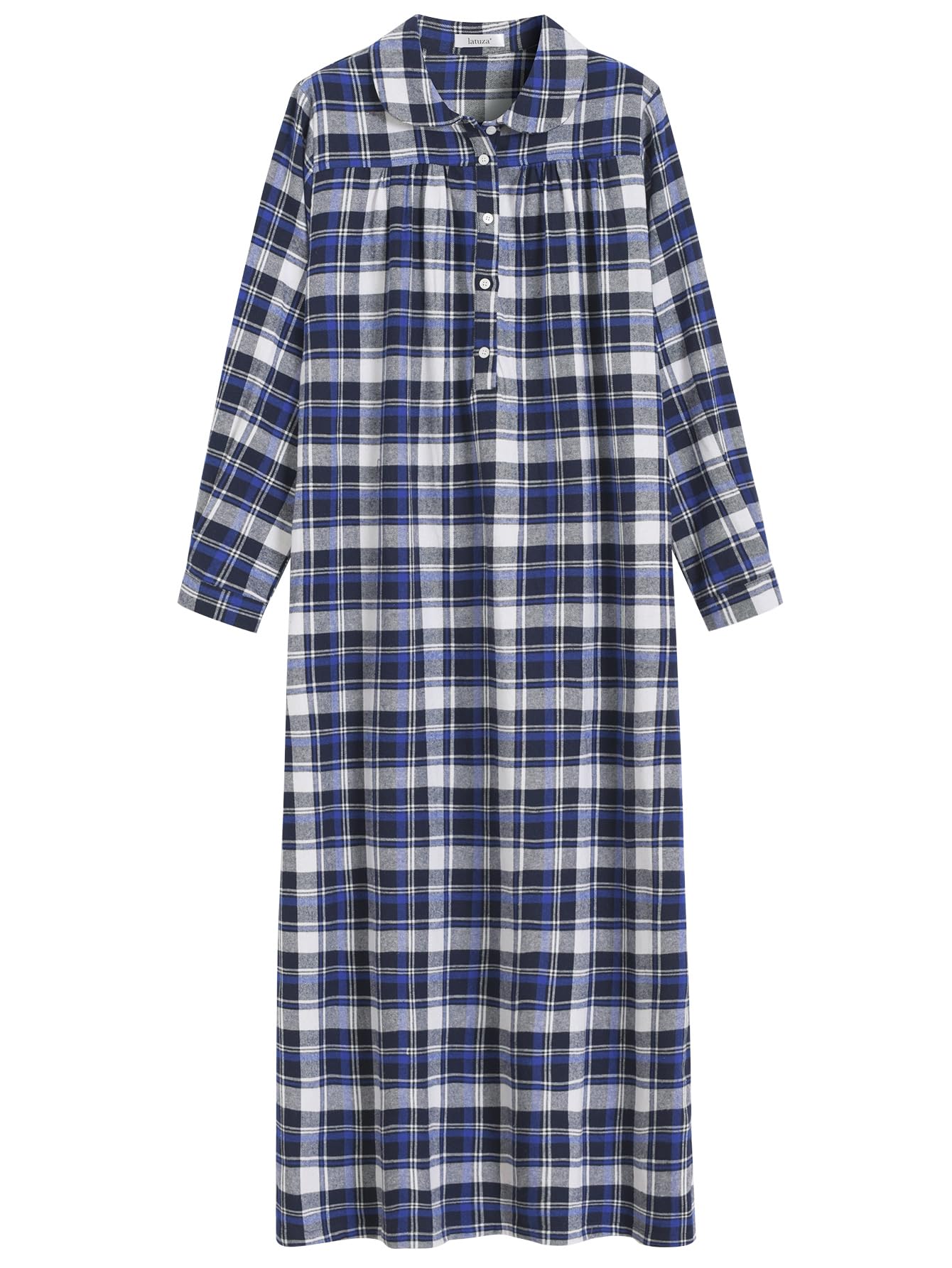 Women s Long Flannel Nightgown Long Sleeve Floor Length Latuza women-s-long-flannel-nightgown-long-sleeve-floor-length-latuza
