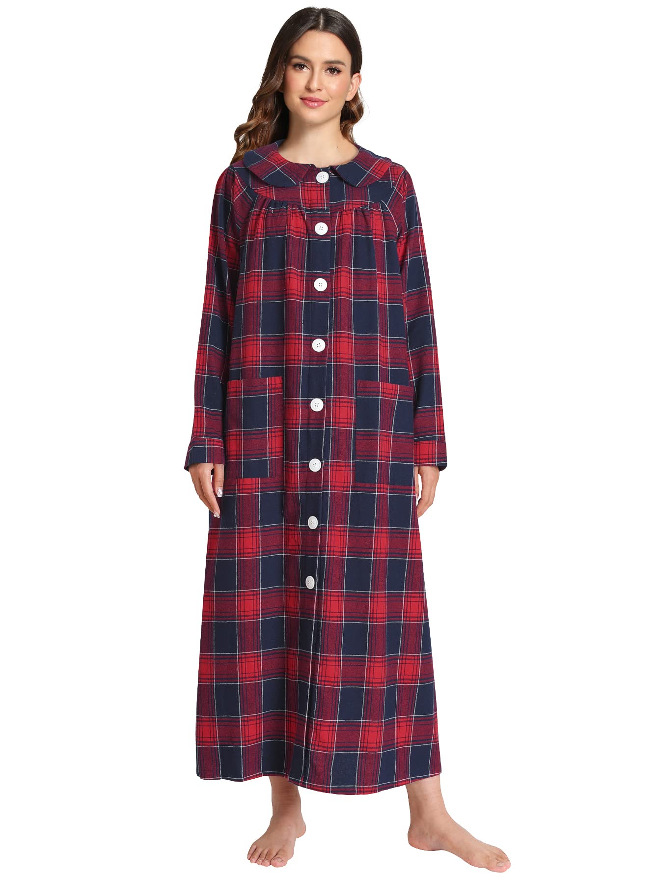 Women's Scotch Plaid Flannel Nightgown