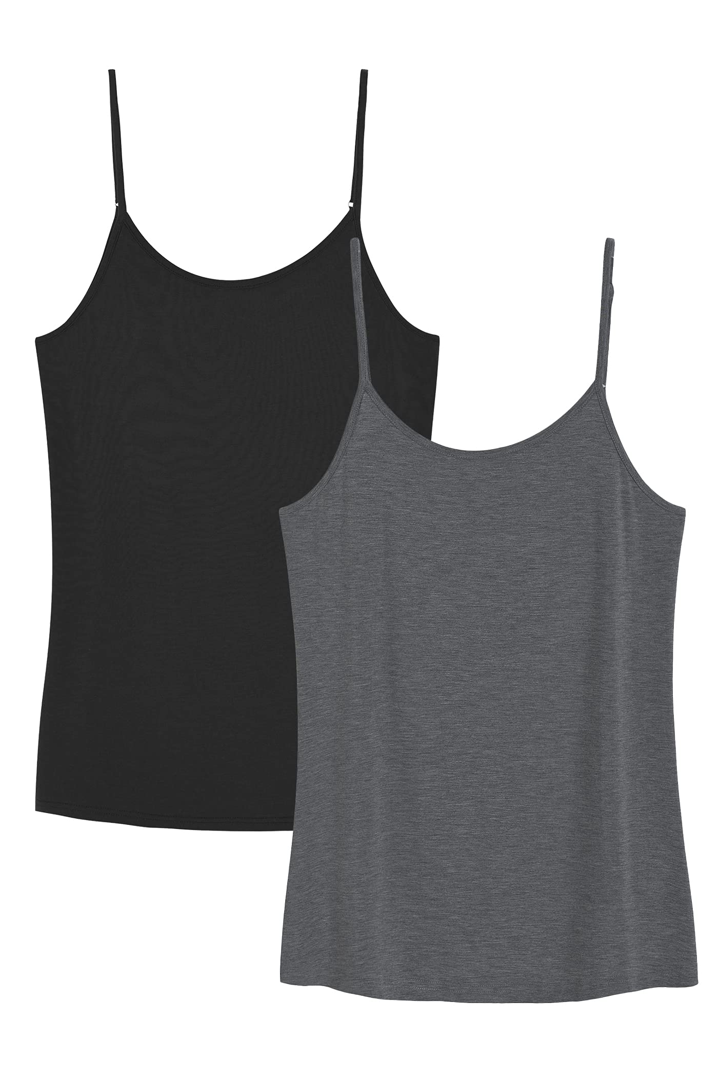 Dark gray tank tops