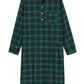 Men's Cotton Flannel Nightshirts Long Sleeve Night Gown - Latuza