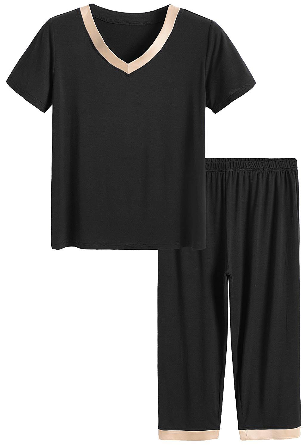 Jostar Women's Stretchy Capri Pant Set Short Sleeve  Print,903BN-SP-W215,Made in USA.Everyday wrinkle resistant, travel  friendly. Comfortable and trendy. – Jostar Online