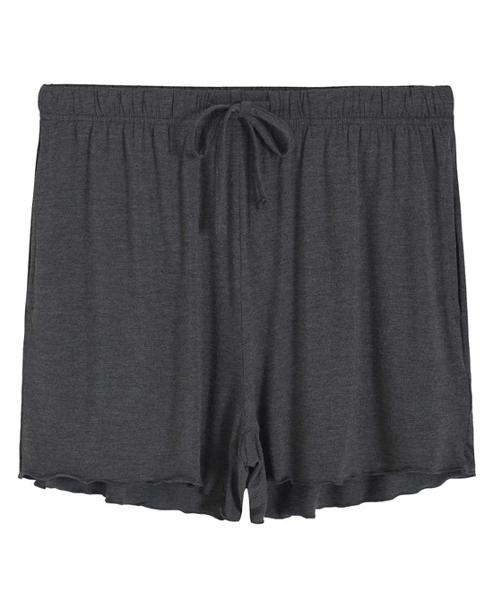 Latuza Men's Bamboo Viscose Sleep Lounge Shorts With Pockets, Black & Navy, Large