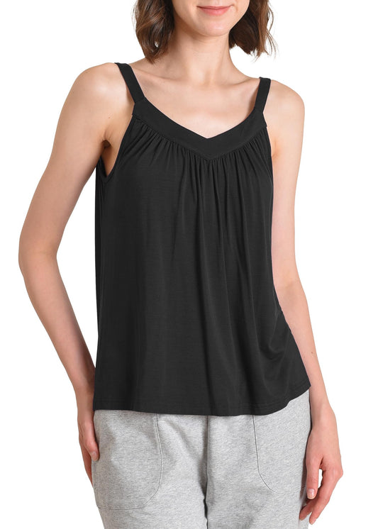 Women's Viscose Cami Pajama Top Cute Sleep Tank Top - Latuza