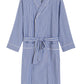 Men's Woven Cotton Robe Long Sleeves Bathrobe - Latuza