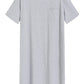 Men's Cotton Nightshirt Short Sleeves Sleep Shirt Nightgown - Latuza