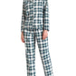 Women's Petite Flannel Pajama Set Soft Cotton Button Up PJs Set - Latuza