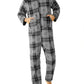 Adults Fleece Hooded Onesie Pajamas for Men - Latuza