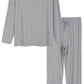 Men's Bamboo Viscose Sleep Shirt Jogger Pajama Pants Lounge Set - Latuza