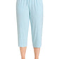 Women's Bamboo Viscose Floral Capri Pajama Pants - Latuza