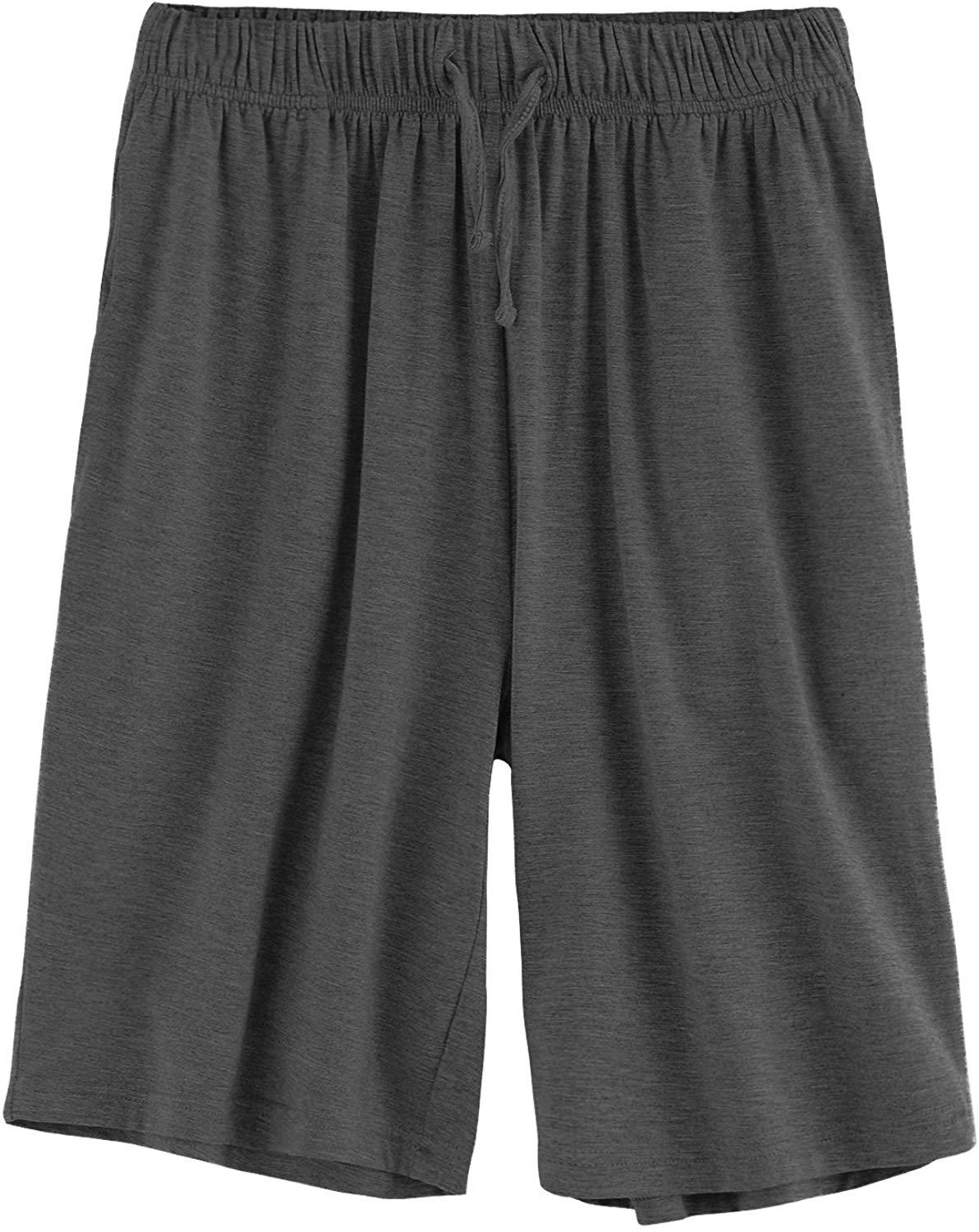 Men's Bamboo Sleep Shorts Loose Lounge Shorts - Latuza