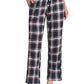 Women's Plaid Flannel Pajama Pants Cotton Pj Bottoms with Pockets - Latuza