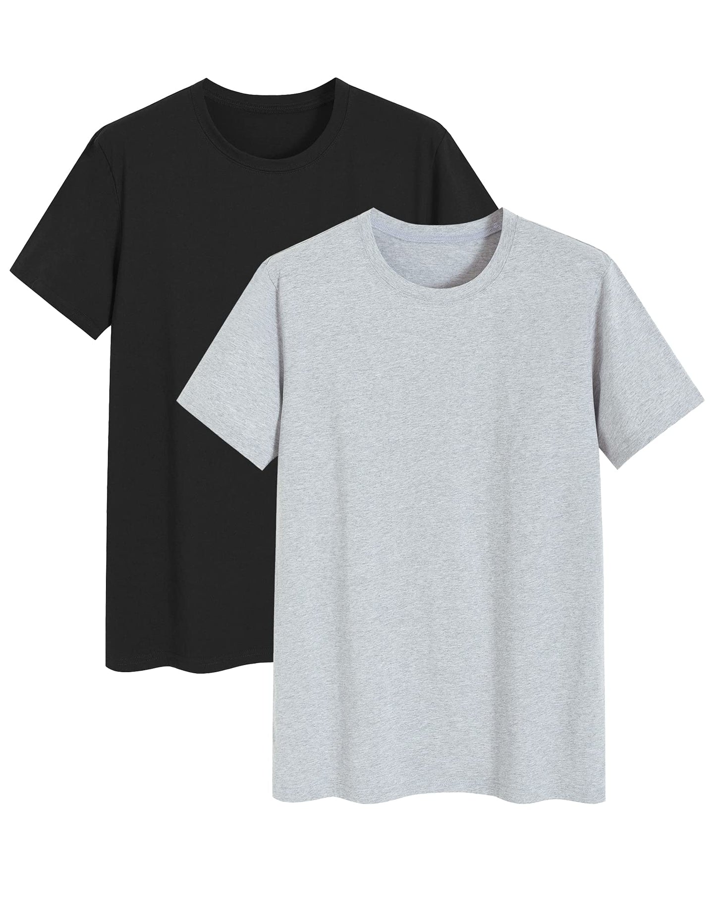 Men's Basic Cotton Knit Sleep T-Shirt Comfortable Pajama Shirt - Latuza