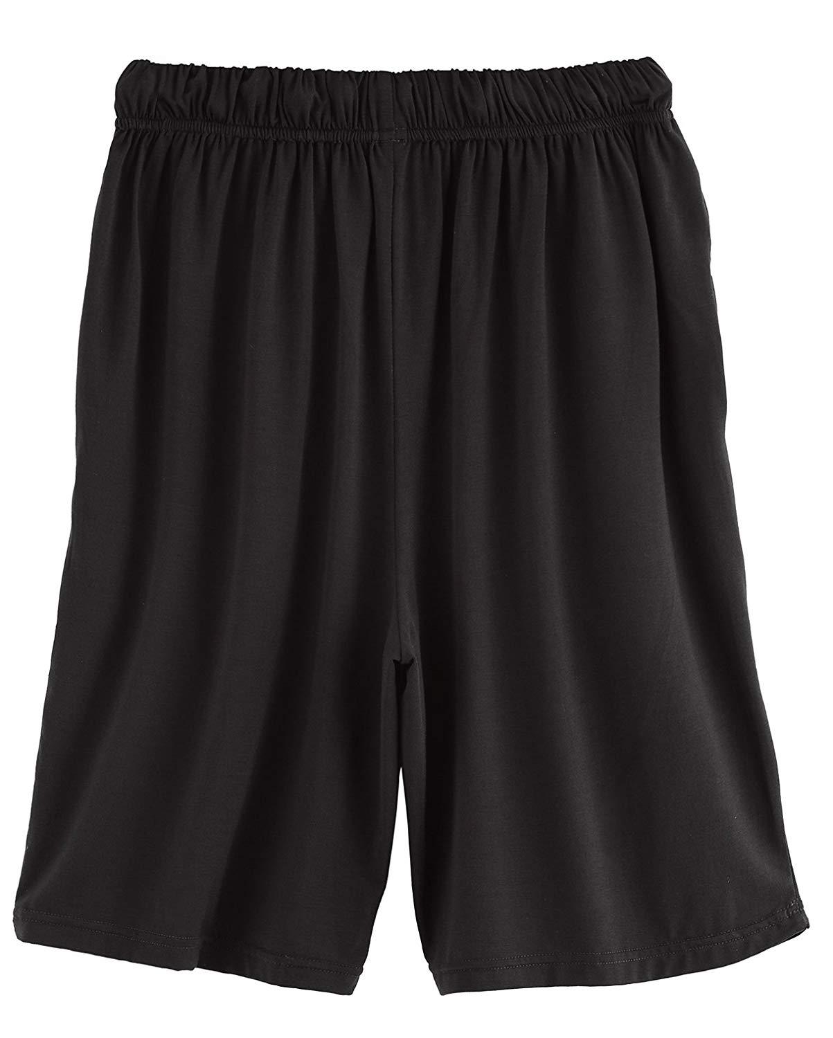 Men's Bamboo Sleep Shorts Loose Lounge Shorts - Latuza