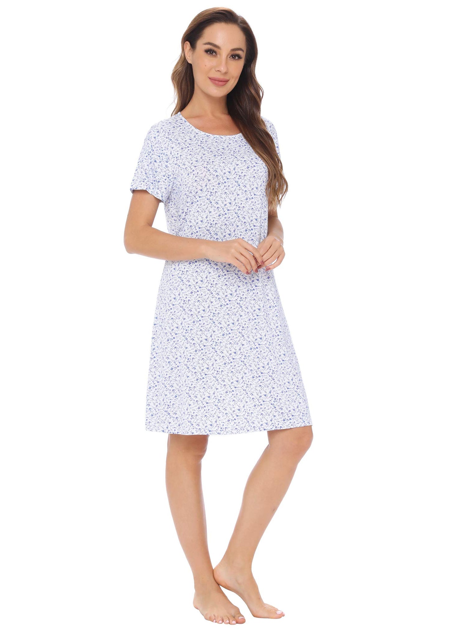 Latuza Women's Floral Nightgown Bamboo Viscose Nightshirt - Latuza