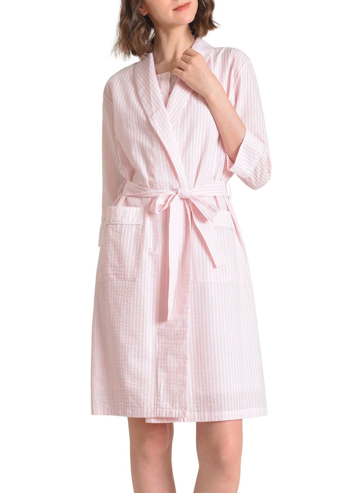 Nighty Robe Women's Cotton Nightgown with Matching Robe Set – Latuza