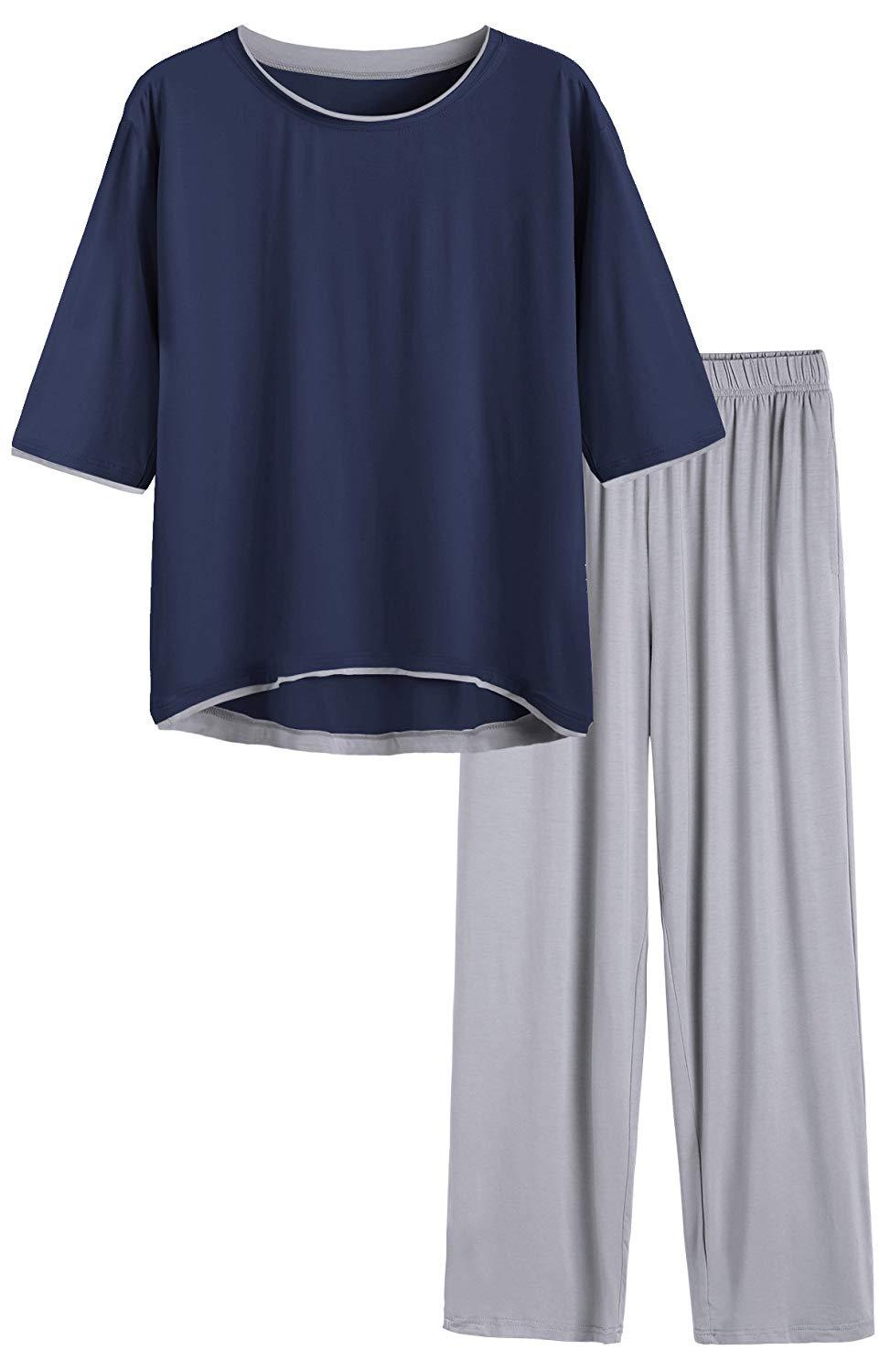 Women's Half Sleeve Bamboo Viscose Pajama Set - Latuza