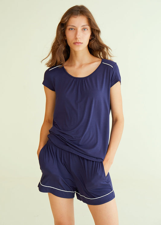 Women's Short Bamboo Viscose Pajama Set - Latuza