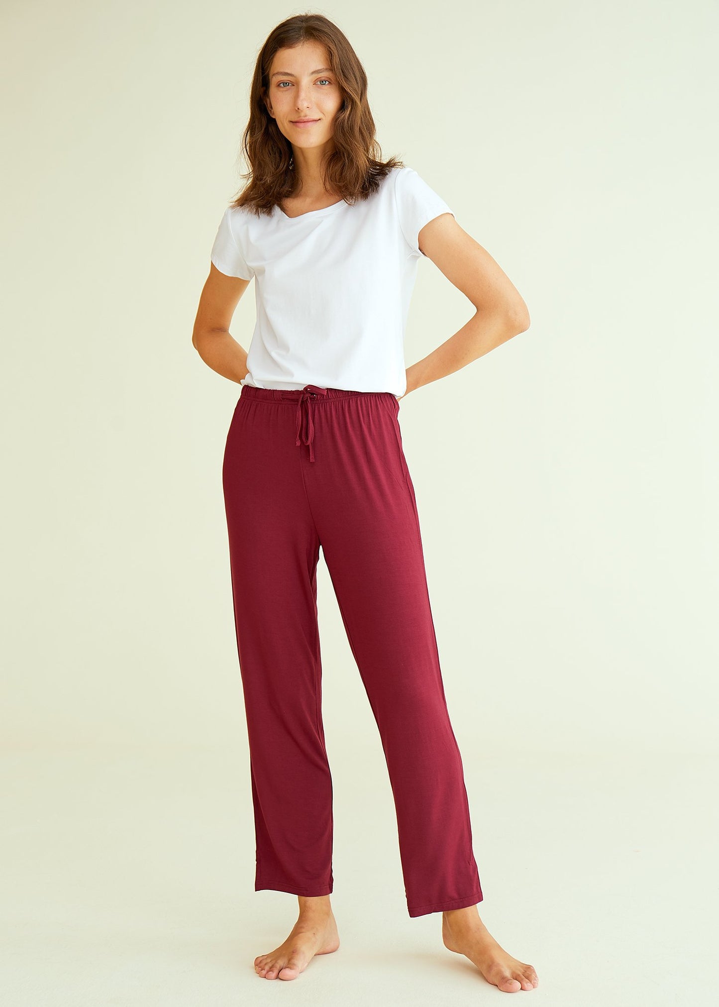 Women's Knit Loungewear Bamboo Pajama Pants - Latuza