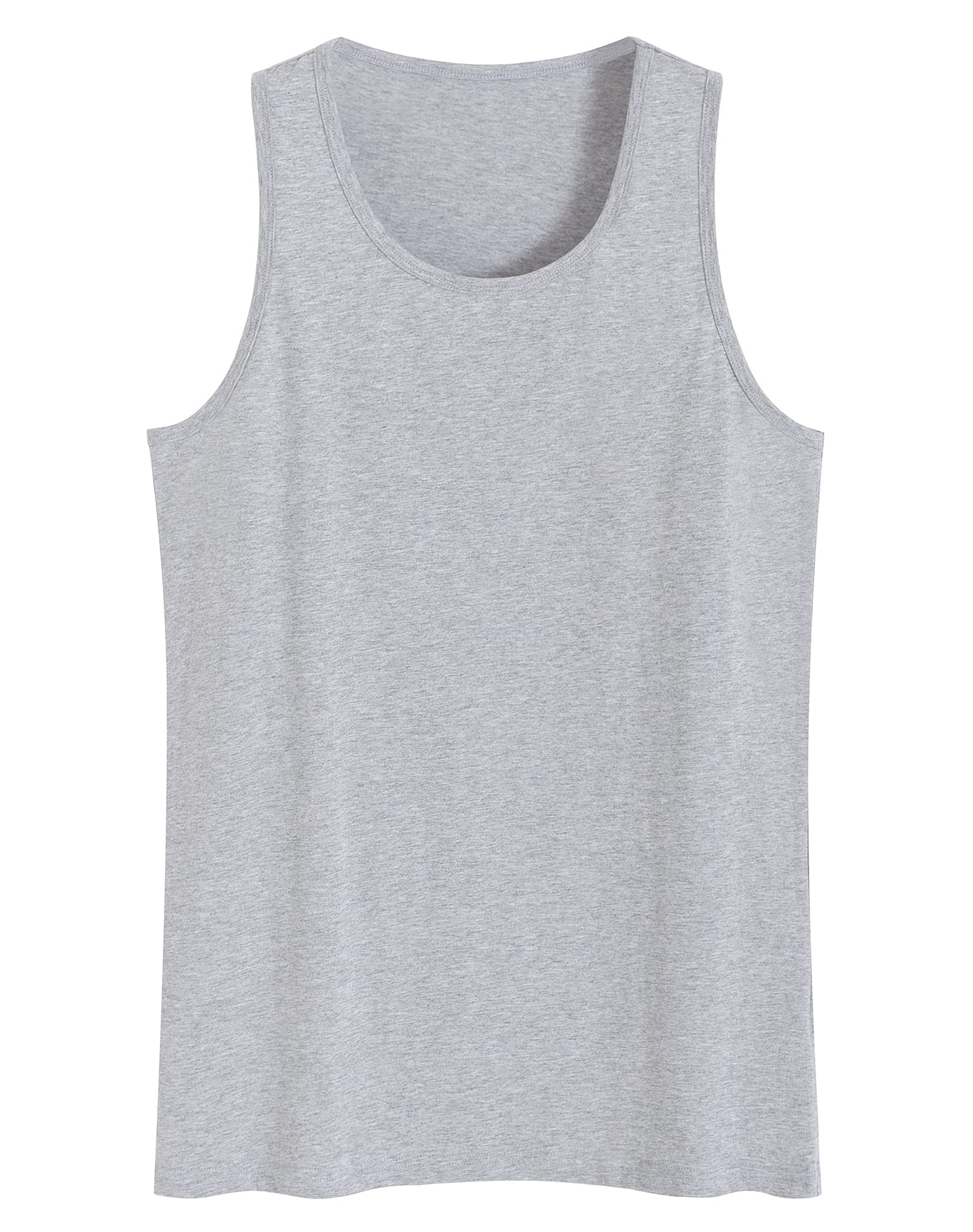 Men's Cotton Knit Tank Top Sleeveless Pajama Shirt - Latuza