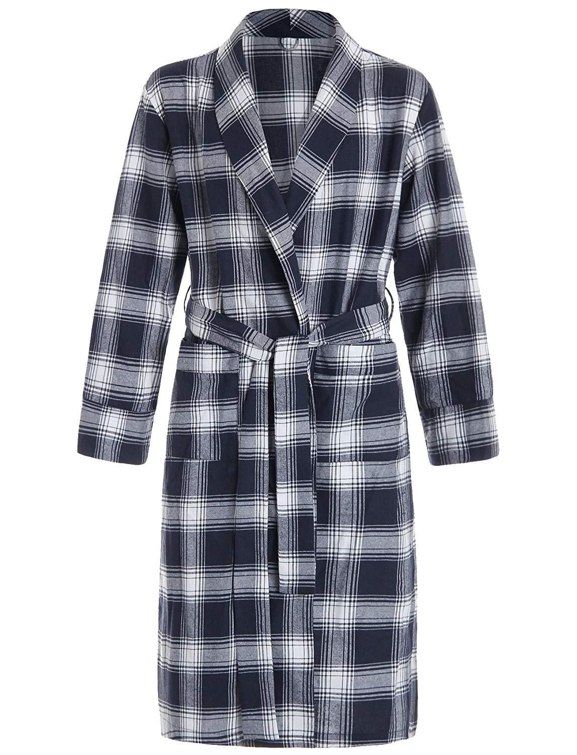 Women's Cotton Flannel Robe - Latuza