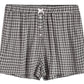 Women's Sleepwear Cotton Plaid Pajama Boxer Shorts - Latuza